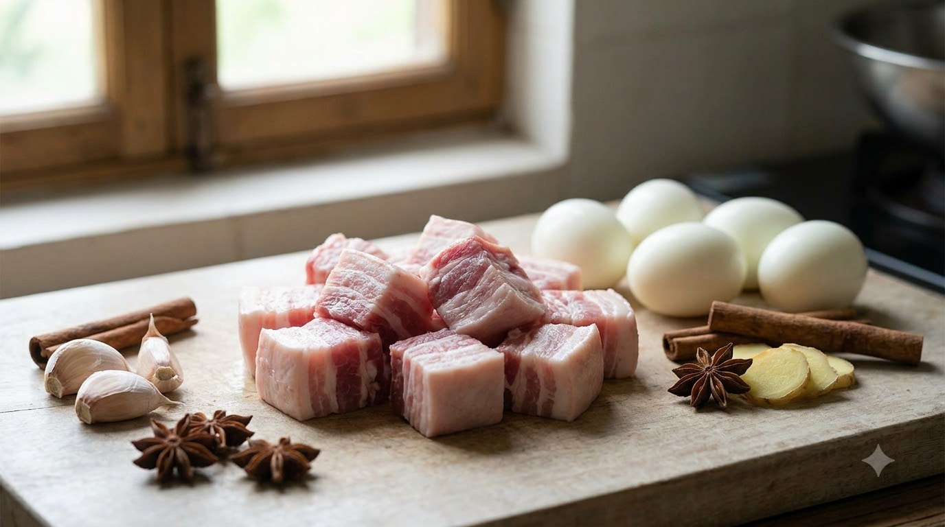 thịt kho trứng - tổng quan và chuẩn bị