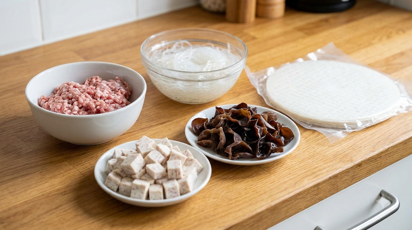 cách làm chả giò - tổng quan và chuẩn bị