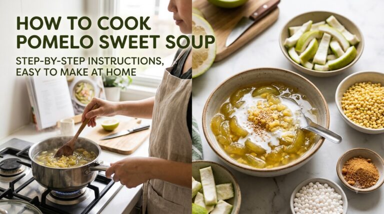 cách nấu chè bưởi - các bước thực hiện chi tiết