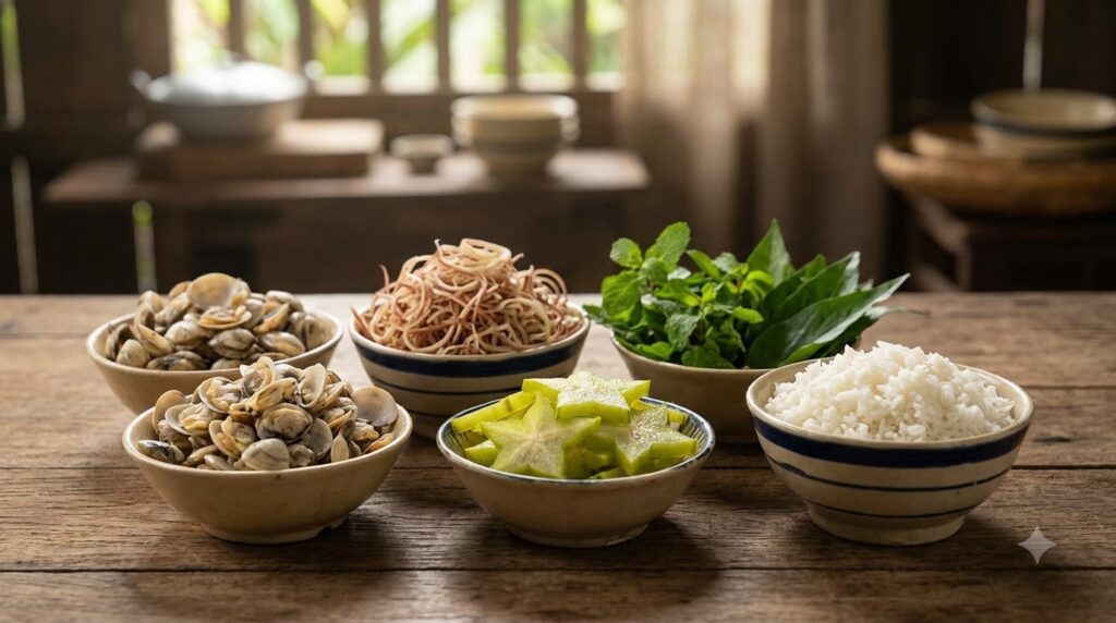 cách làm cơm hến Huế - hướng dẫn