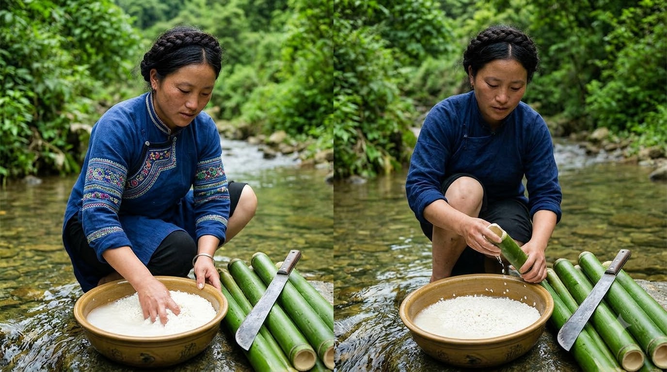 cơm lam - kết quả thành phẩm