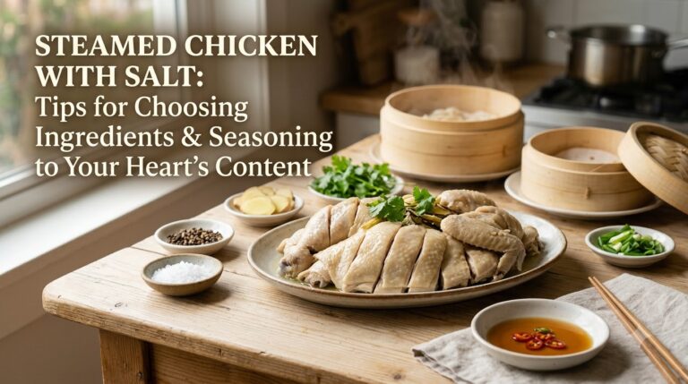 gà hấp muối - các bước thực hiện chi tiết