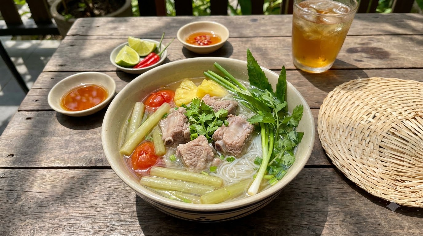 bún sườn chua - tổng quan và chuẩn bị bún sườn chua - tổng quan và chuẩn bị