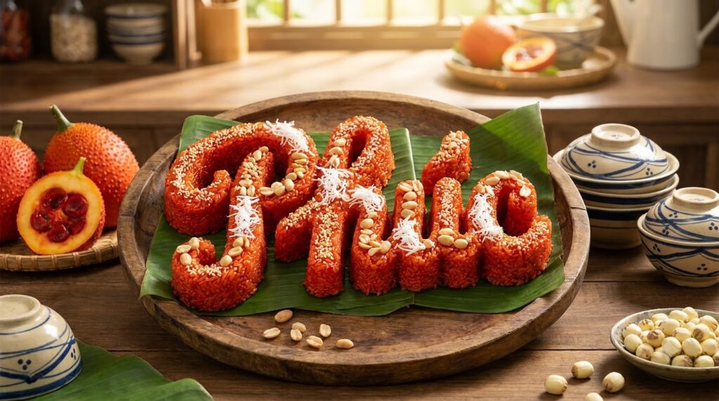 Trải Nghiệm Xôi Gấc Dẻo Thơm Đỏ Thắm: Món Ăn Truyền Thống Đậm Ý Nghĩa May Mắn 1 xôi gấc - tổng quan và chuẩn bị