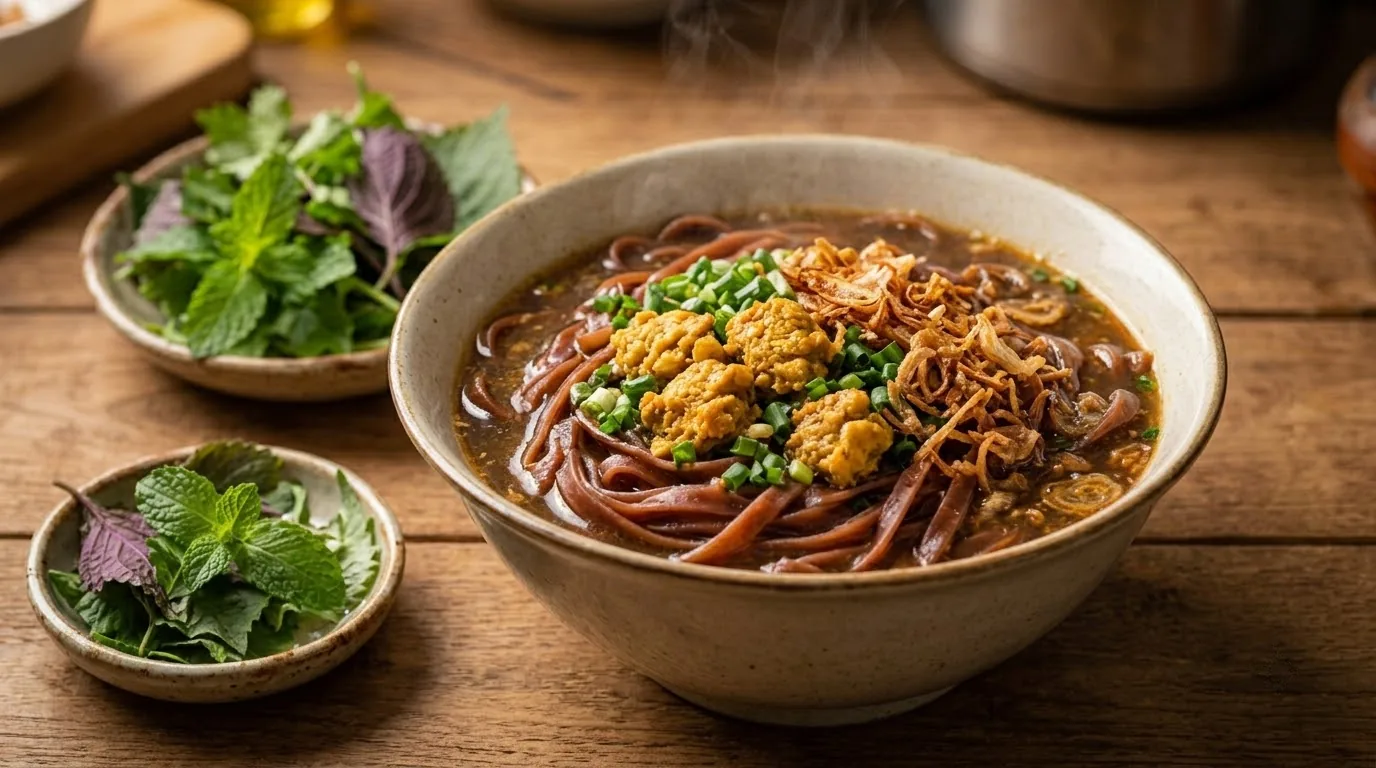 Đĩa chả lá lốt rán giòn xém cạnh và tóp mỡ vàng ươm