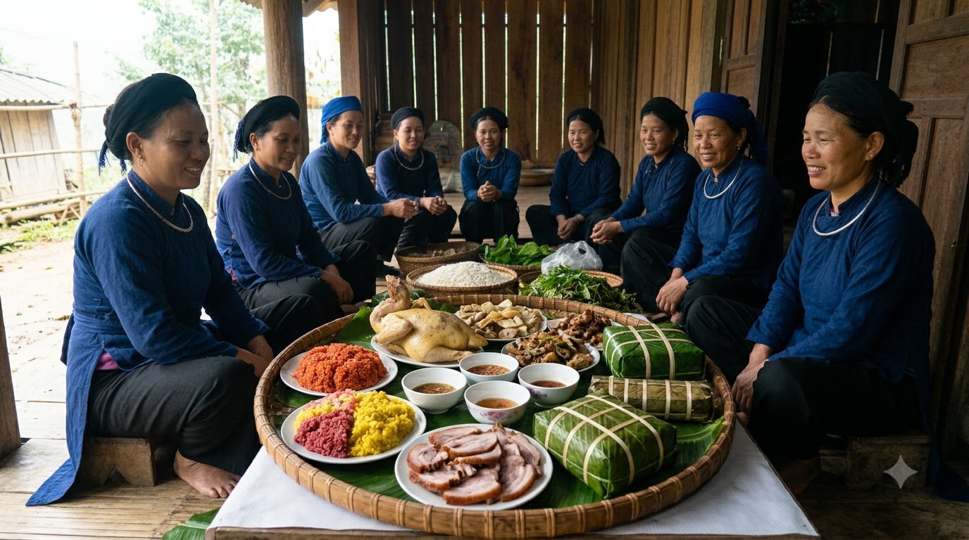 Giá trị văn hóa và tâm linh đằng sau mâm cỗ Tết dân tộc vùng cao Giá trị văn hóa và tâm linh đằng sau mâm cỗ Tết dân tộc vùng cao